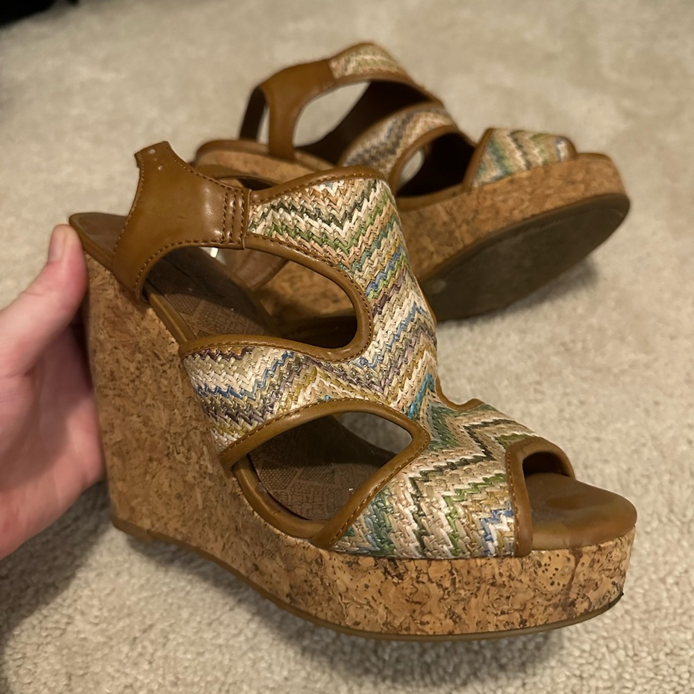 Lucky brand wedges, size 8